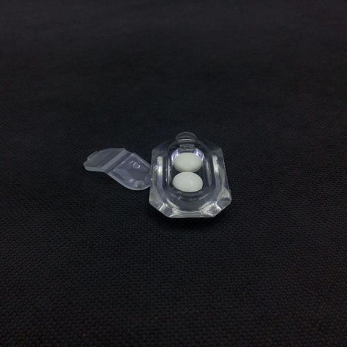 工厂直销亚克力水晶透明宝石盒两粒药片盒保健品食品包装